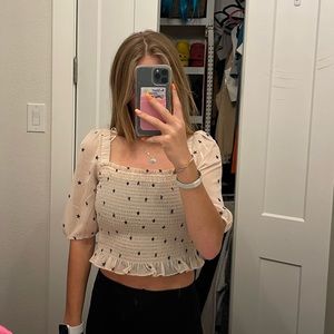 Off White Star Patterned NEW Top